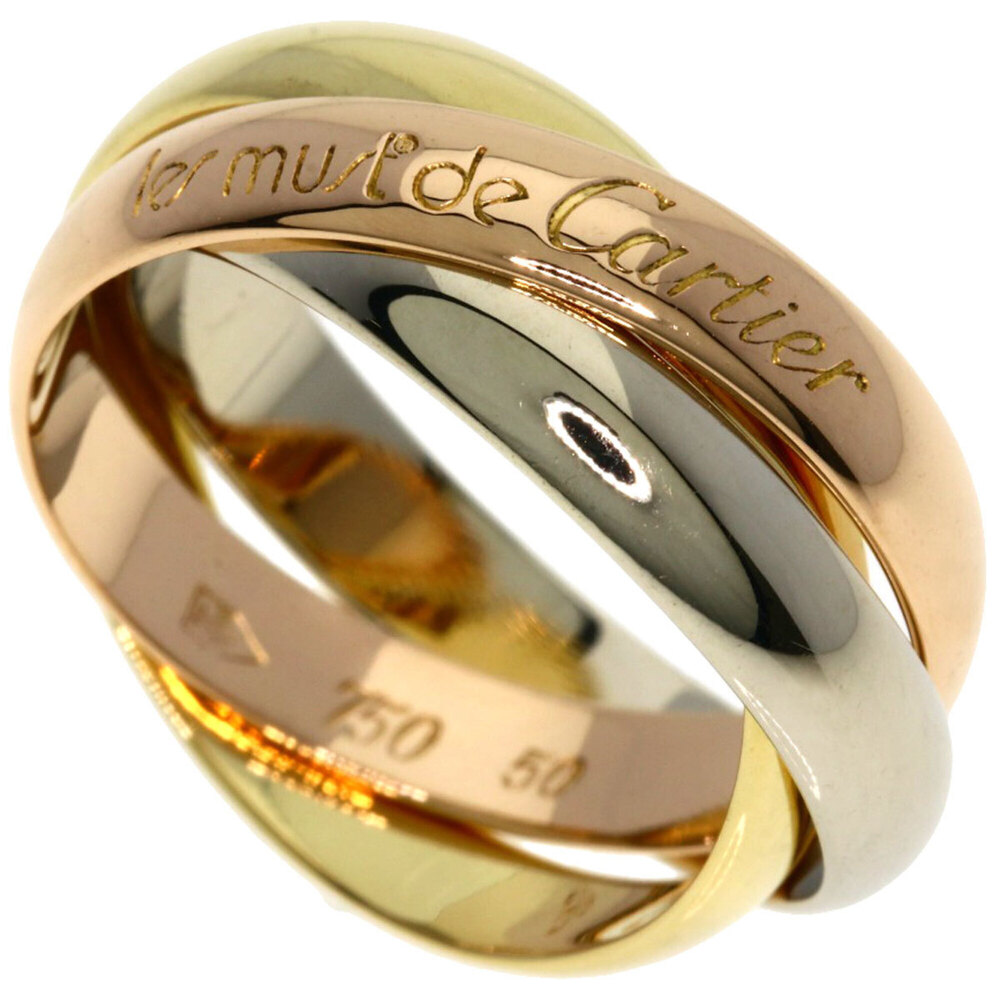 Cartier Trinity #50 Ring - 18K Yellow Gold/18K Pink White Gold Women's CARTIER